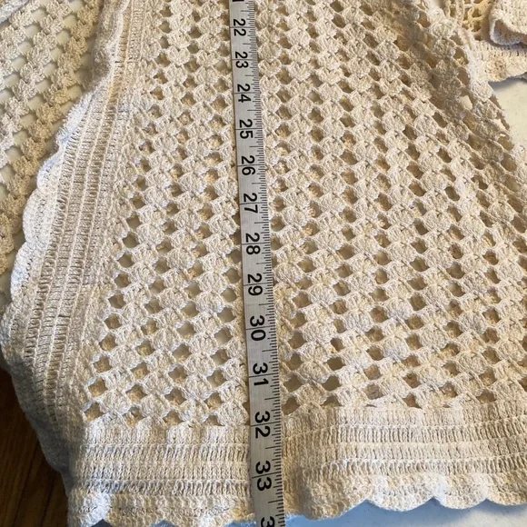 Handmade Boho Crochet Cardigan with Floral Embroidery - Picture 13 of 14